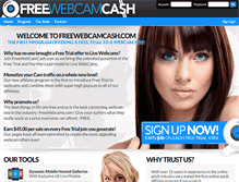 Tablet Screenshot of freewebcamcash.com